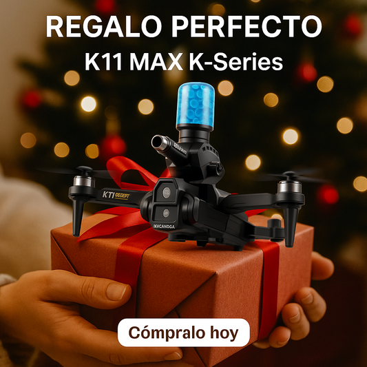 Dron K11 Max K-Series - 4 Cámaras 1080P, 30 min de Vuelo, Hidrogel