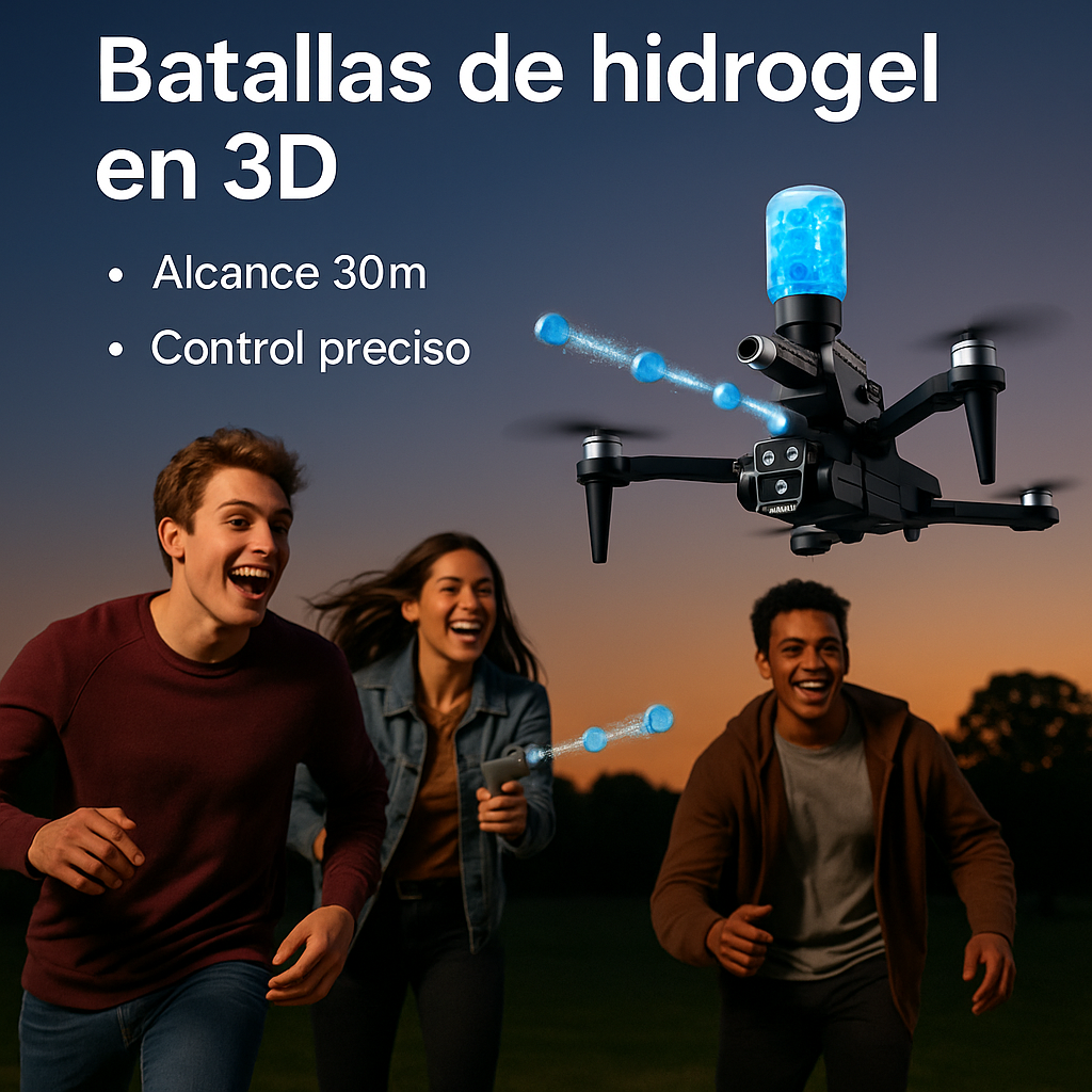 Dron K11 Max K-Series - 4 Cámaras 1080P, 30 min de Vuelo, Hidrogel