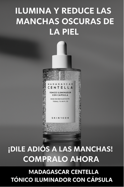 SKIN1004 Madagascar Centella Tone Brightening Capsule Ampoule 30 ml — Centella 77% + Niacinamida 4% + Ácido Tranexámico 2%