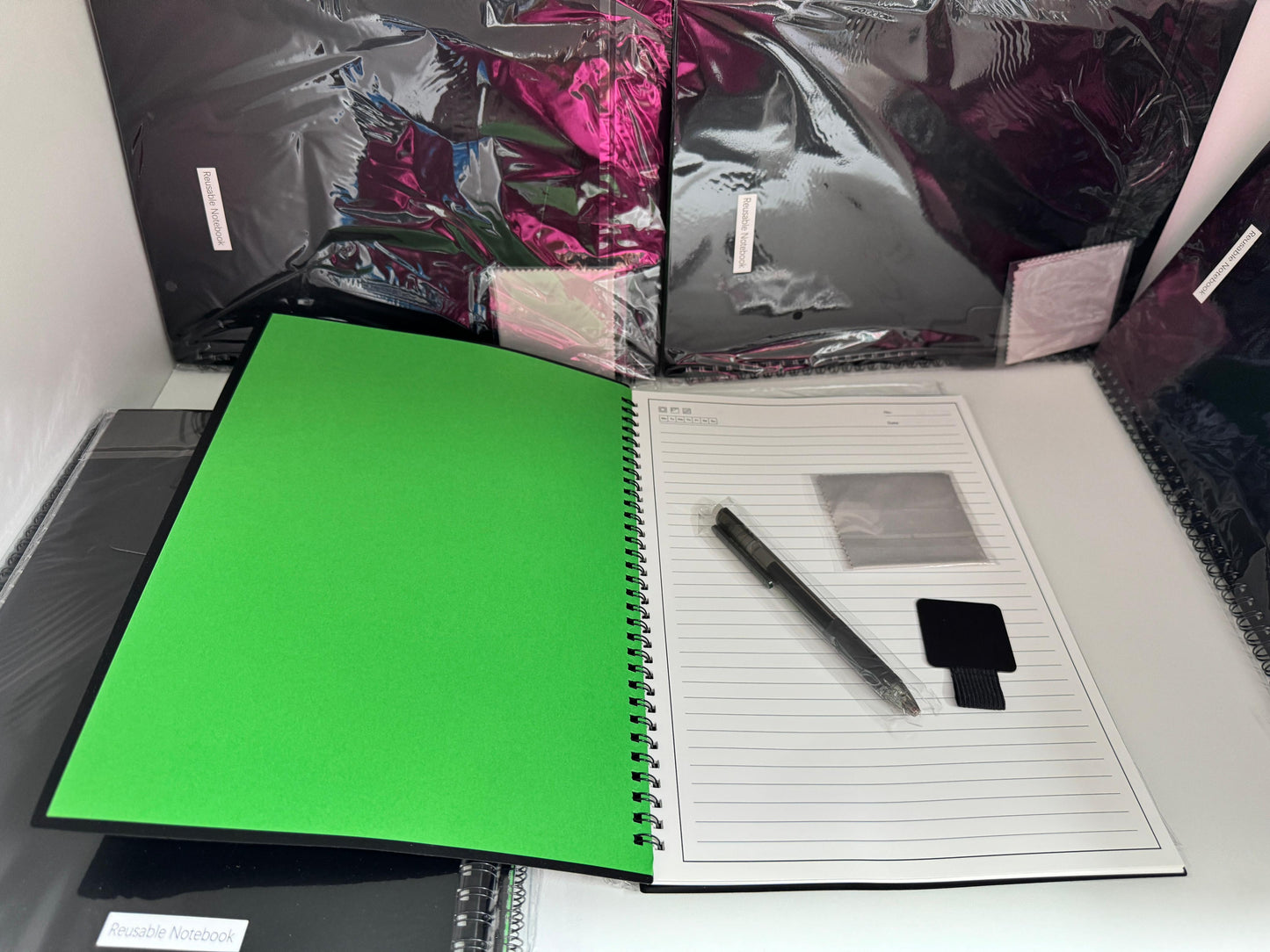 Cuaderno Inteligente Reutilizable A4 (Smart Notebook) | 20 Hojas Borrables con Bolígrafo FriXion y Escaneo a la Nube