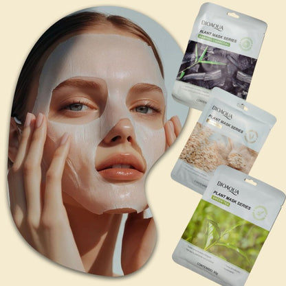 BIOAQUA Trio Mask 3 x 30 g — Hidratación, Detox y Reparación Total
