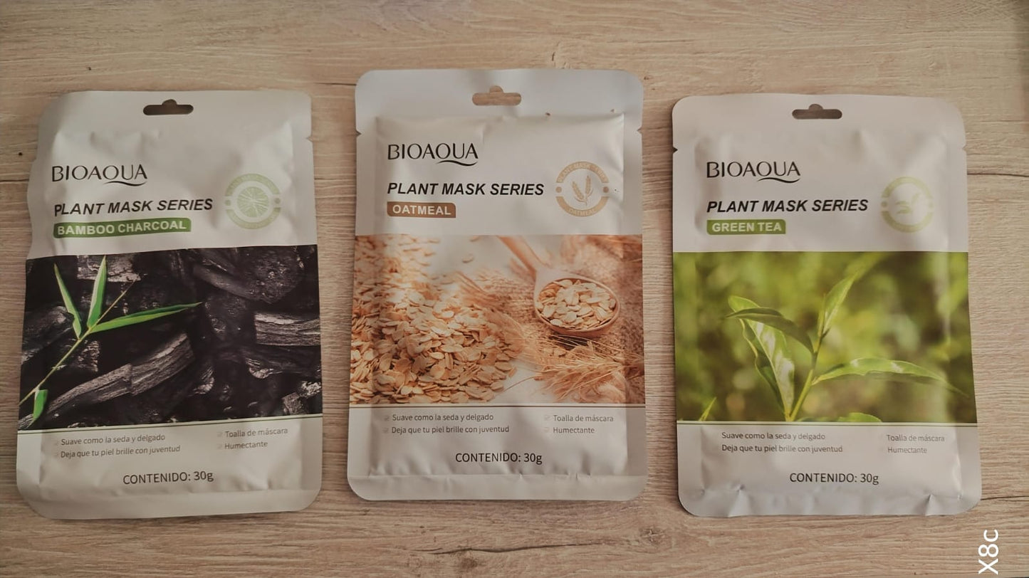 BIOAQUA Trio Mask 3 x 30 g — Hidratación, Detox y Reparación Total
